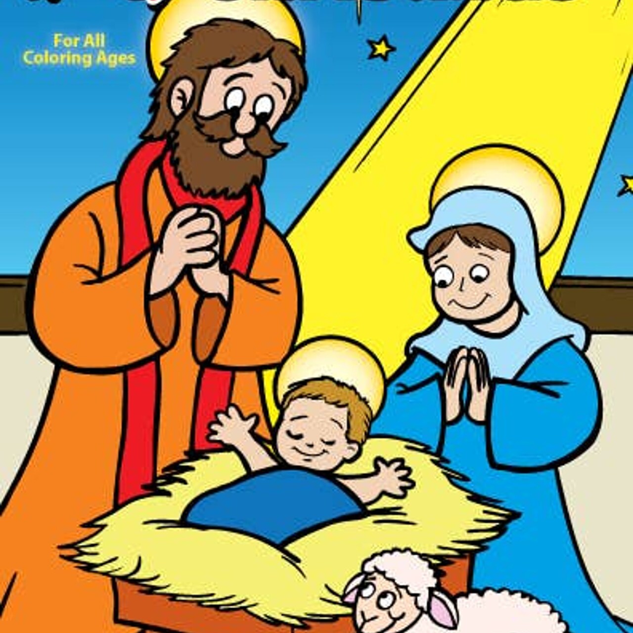 Edge Collections - 5.5" x 8.5" - Multicolor - Educational Christmas Story Coloring Book - 1 Piece